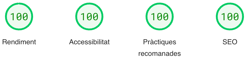 Resultats Lighthouse