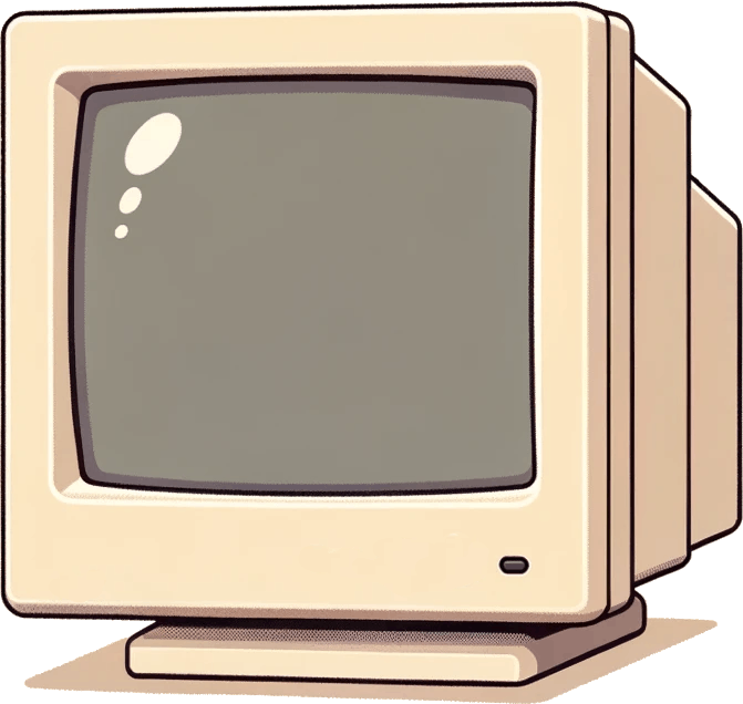 Icona d'un monitor CRT dels anys 90 que porta a la pàgina Quant a...